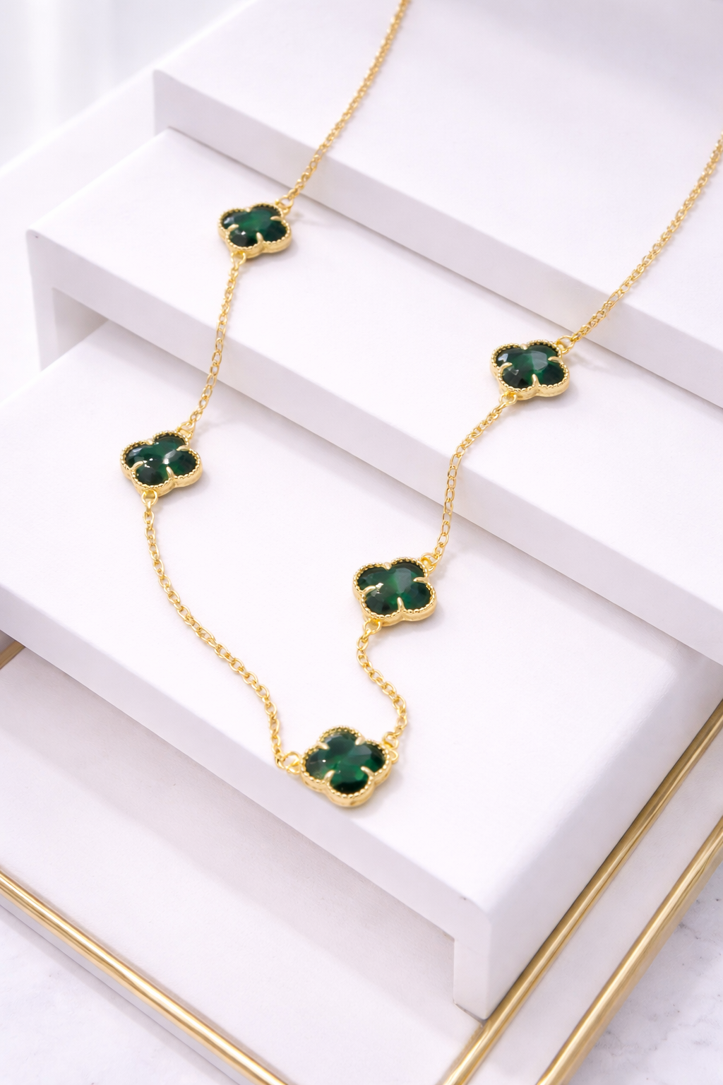 COLLAR TRÉBOL MÁGICO - COMPRA 3 Y LLÉVATE + 3 GRATIS SOLO HOY ☘️💎✨🎁🔥