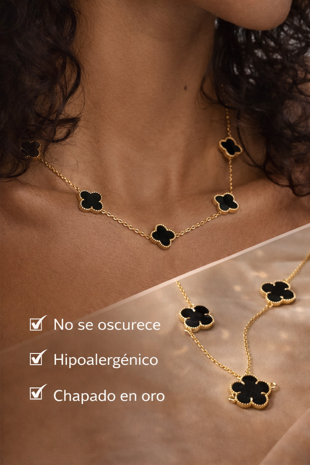 COLLAR TRÉBOL MÁGICO - COMPRA 3 Y LLÉVATE + 3 GRATIS SOLO HOY ☘️💎✨🎁🔥